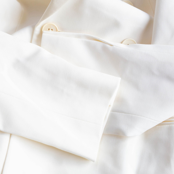 Polo Ralph Lauren Double-Breasted Blazer in Cream- Size 6 - Picture 4 of 14